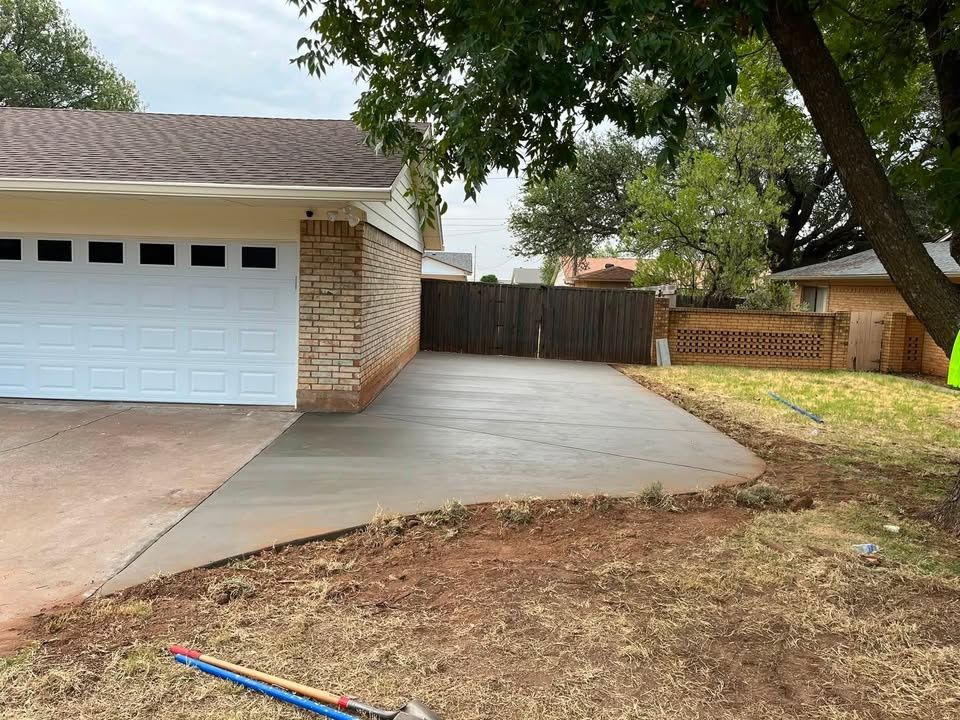 Driveway Construction for Rock of Ages Concrete LLC in Denton, TX