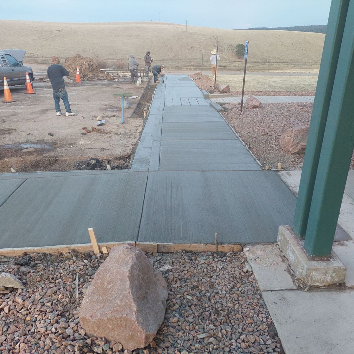 Sidewalk Installation for Co Custom Concrete and Overlays in Colorado Springs, CO