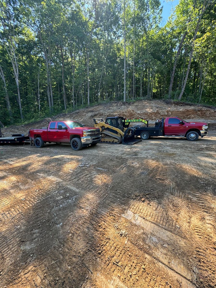 Foundation Digging for B&B Land Management in Jamestown, TN