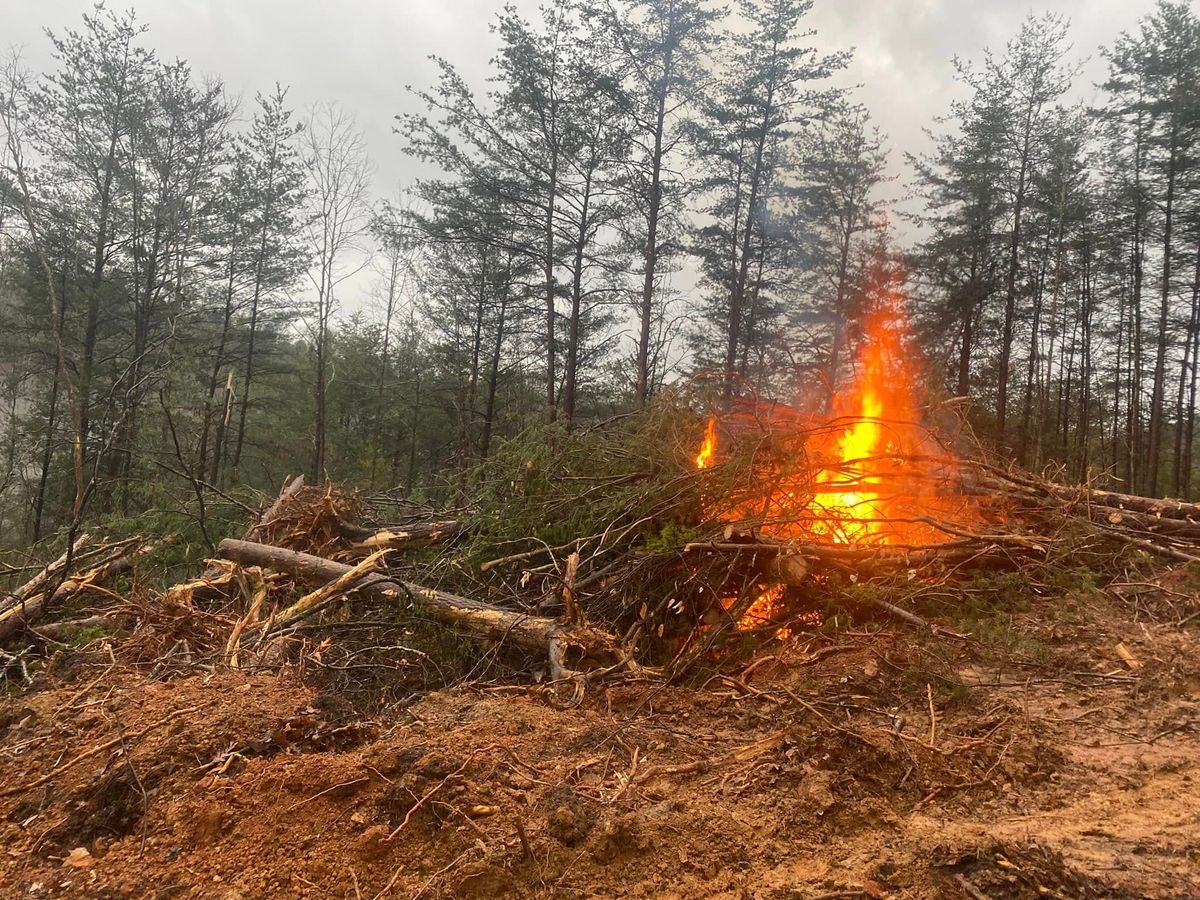 Land Clearing for A.D's Fencing Company in Madisonville, TN