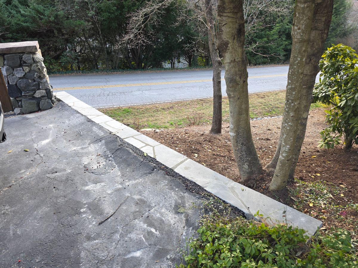 flagstone stone work for Acosta's Stone work in Hendersonville, NC