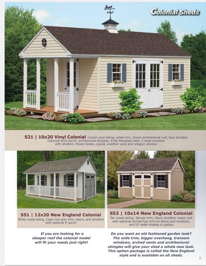 Colonial Sheds for Rockhold Sheds in Deale, MD