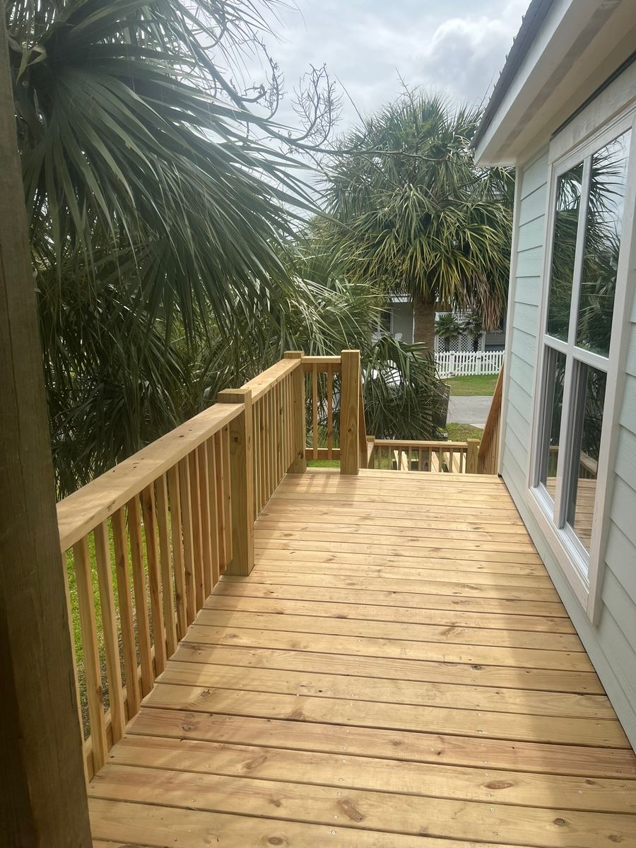 Deck and Patio Construction for MC2 Contracting Solutions in Wilmington, NC