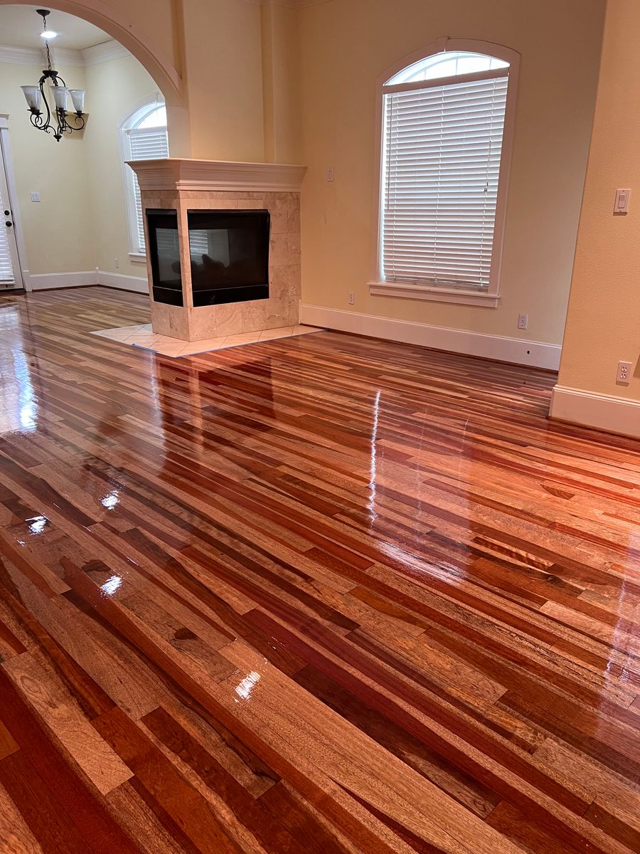 Sand and Finish for Imperial Wood & Epoxy Flooring in Houston, TX