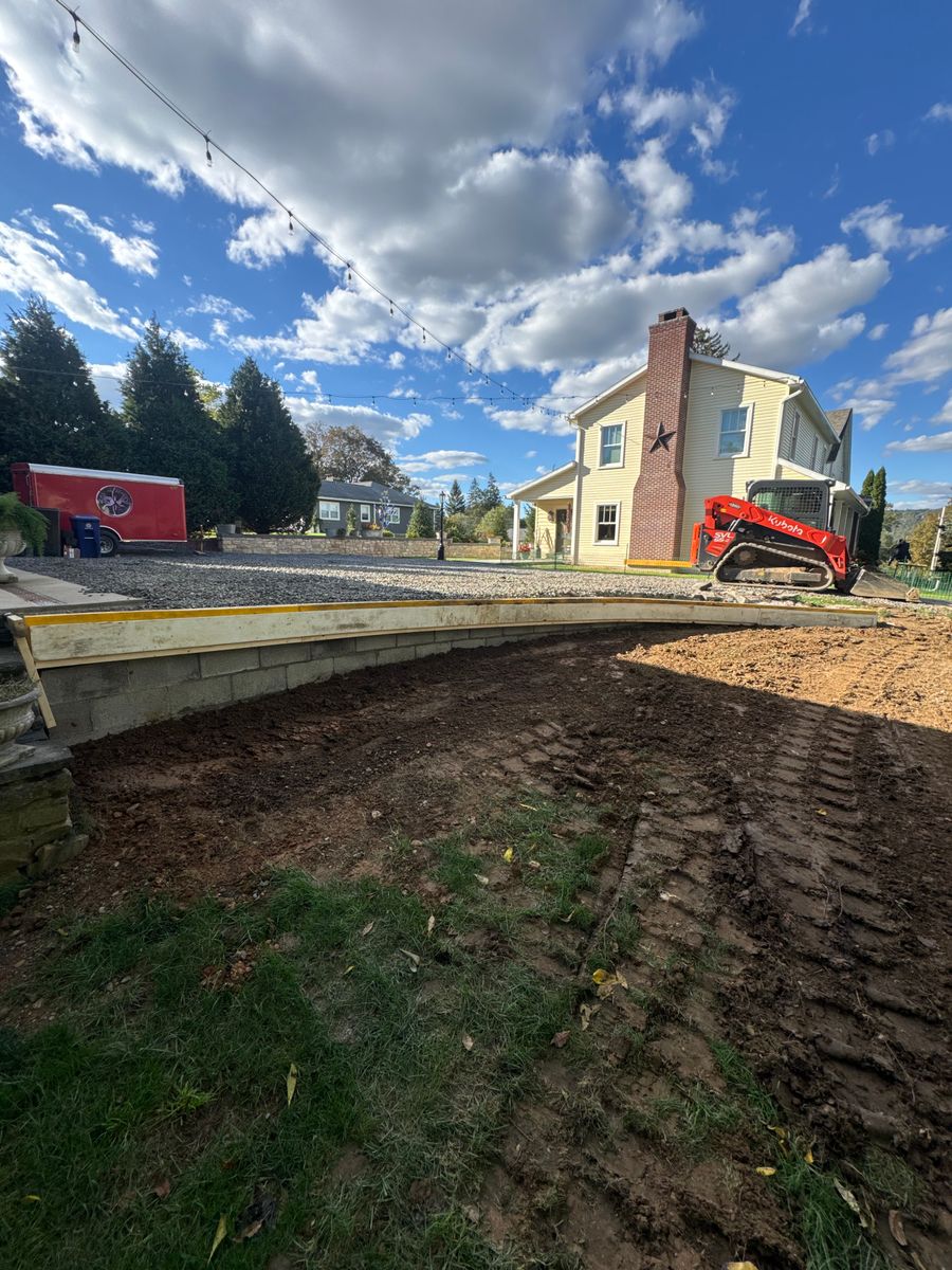 Concrete Slab Construction for Tri County Enterprises in Benton, PA