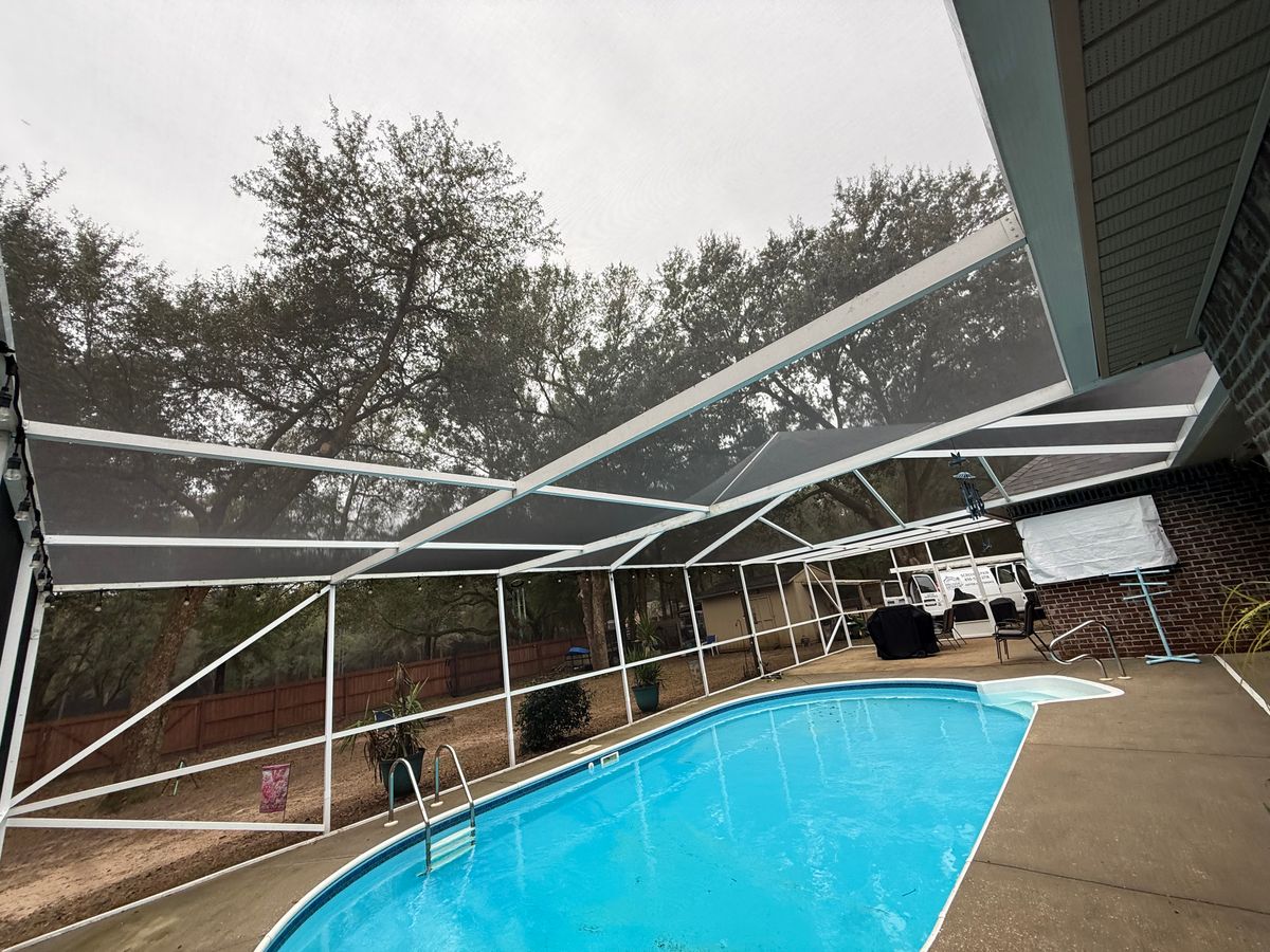 Pool Cage Repairs for Precision Exterior Enterprises in Pensacola, FL