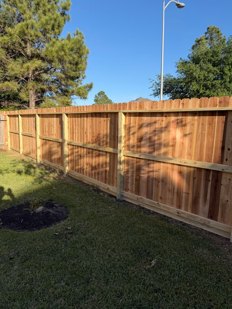 Fence Installation for Kingdom Fence in Houston, TX
