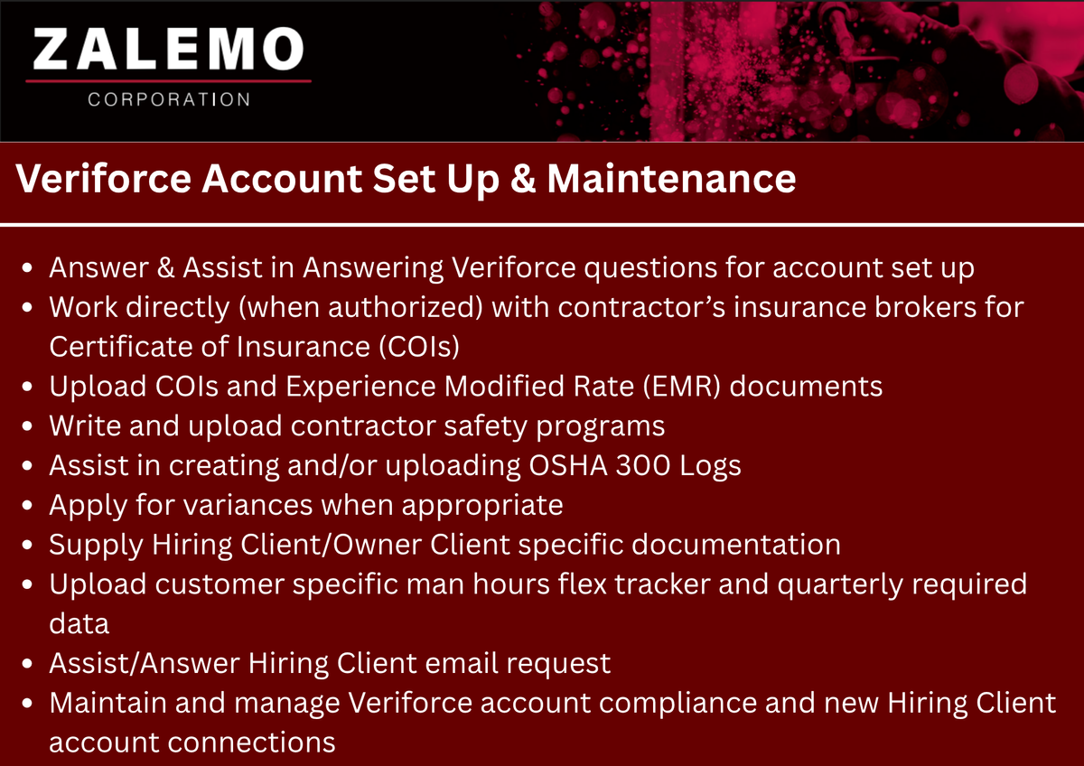 Safety Compliance for ZALEMO in Houston, TX