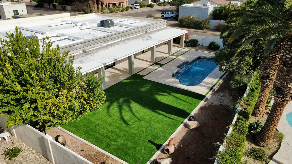 Artificial Turf for Zeescapes Design Concepts in Mesa, AZ