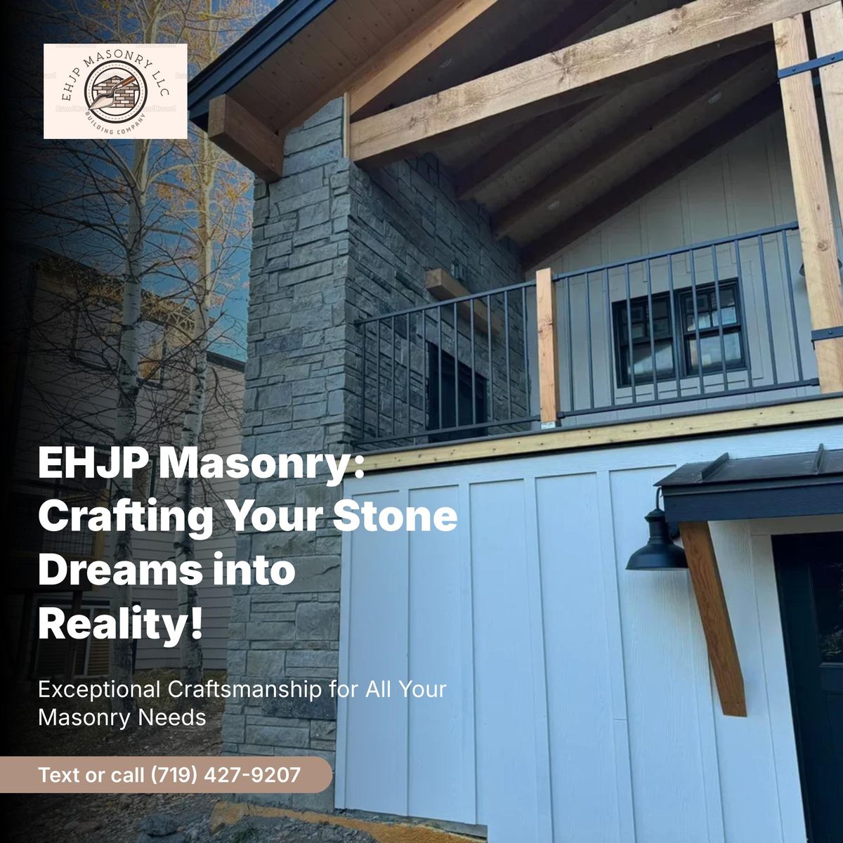 stone work for EHJP Masonry in Silverthorne, CO