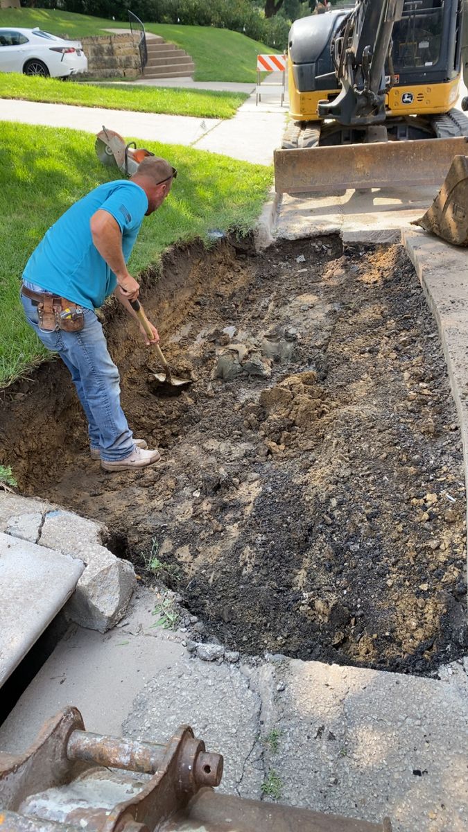Driveway Install for TDC Excavating in Dubuque, IA