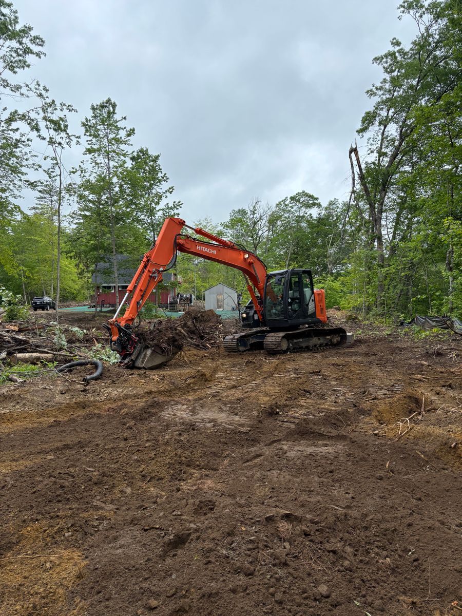 Site Preparation for A&D Excavation & Landscaping in Conway, NH