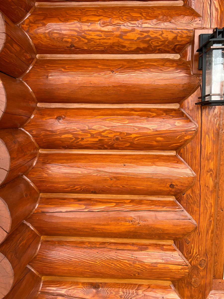 Log Home Chinking for True Blue Logworks LLC in Corvallis, MT