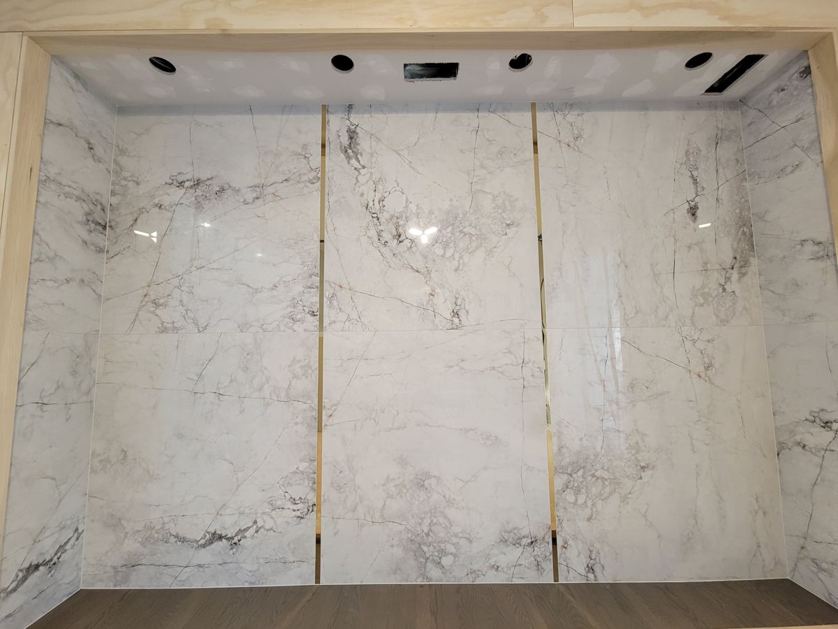 Porcelain panels and slabs tile installation for Unique Renovations in Will County,,  IL