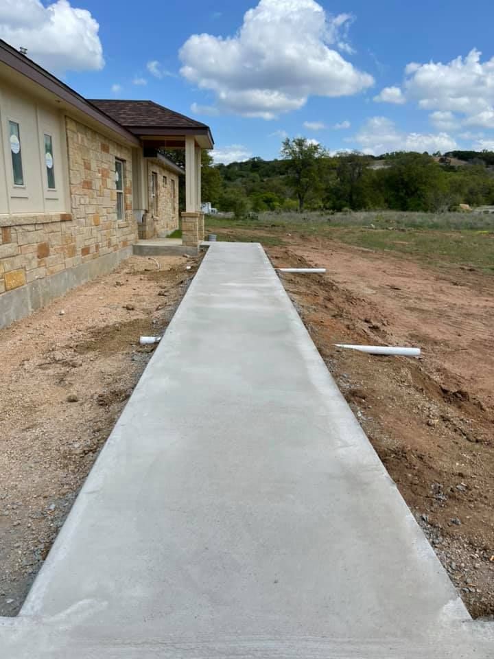 Sidewalk Installation for Jay-T Construction in Burnet, TX