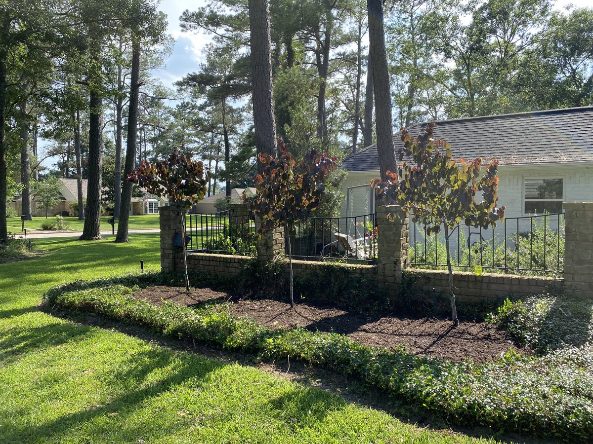 Landscape Installation for Atlas Land Design in Creekside Park, TX