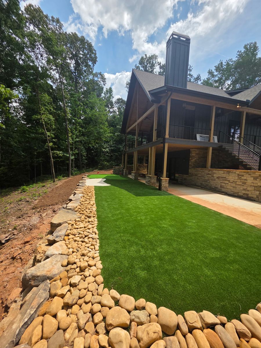 Artificial Turf for D&D Unlimited Landscaping LLC. in Hartwell, GA