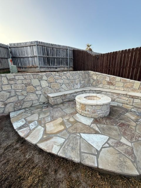 Outdoor living area for Rojas Contractors in Fort Worth, TX