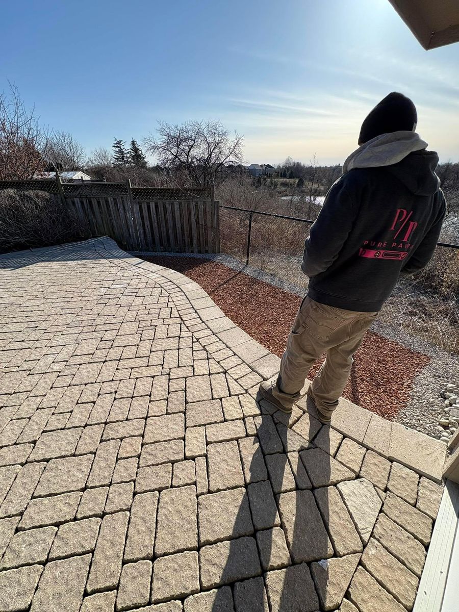 Interlock Repair & Re-Leveling for Pure Pavers Restoration in Burlington, ON