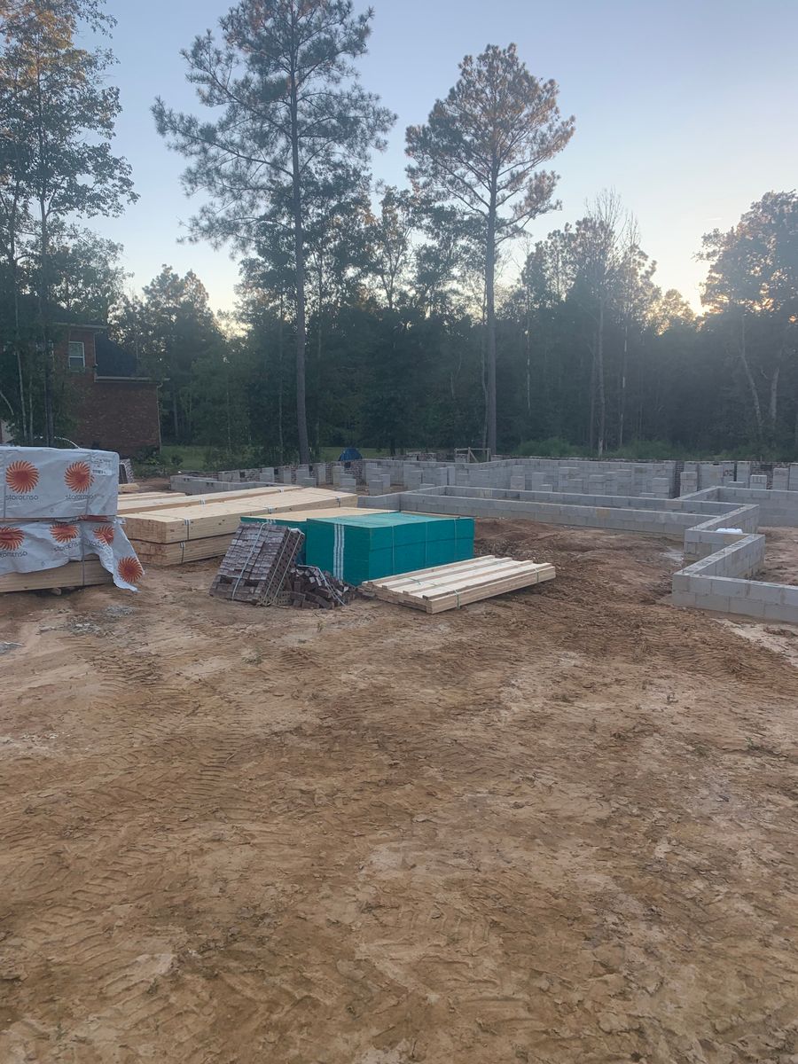 Residential Construction for Southern Pride Development in Blythewood, SC