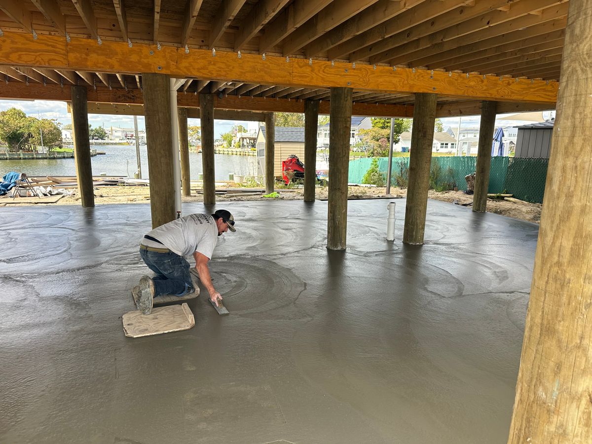 Concrete Driveway Installation for DiDaniele Masonry in Tuckerton, NJ