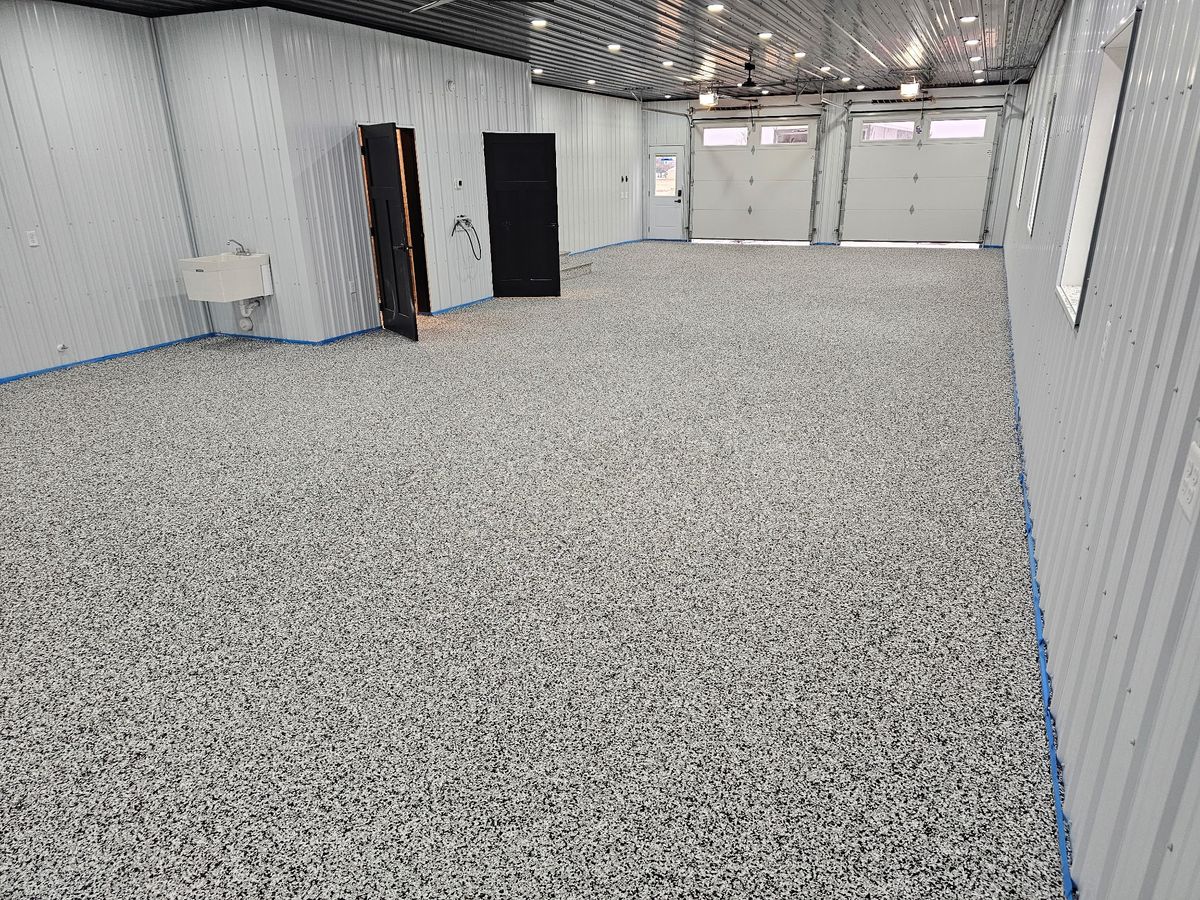 Garage Floors for Majestic Concrete and Landscape in Cross Lake, MN