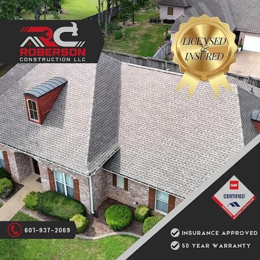 Roofing for Roberson Construction in Jackson, MS