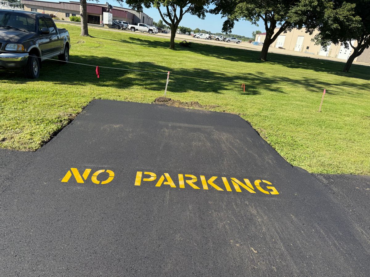 Line Striping for Midwest Line Striping LLC in Spirit Lake, IA