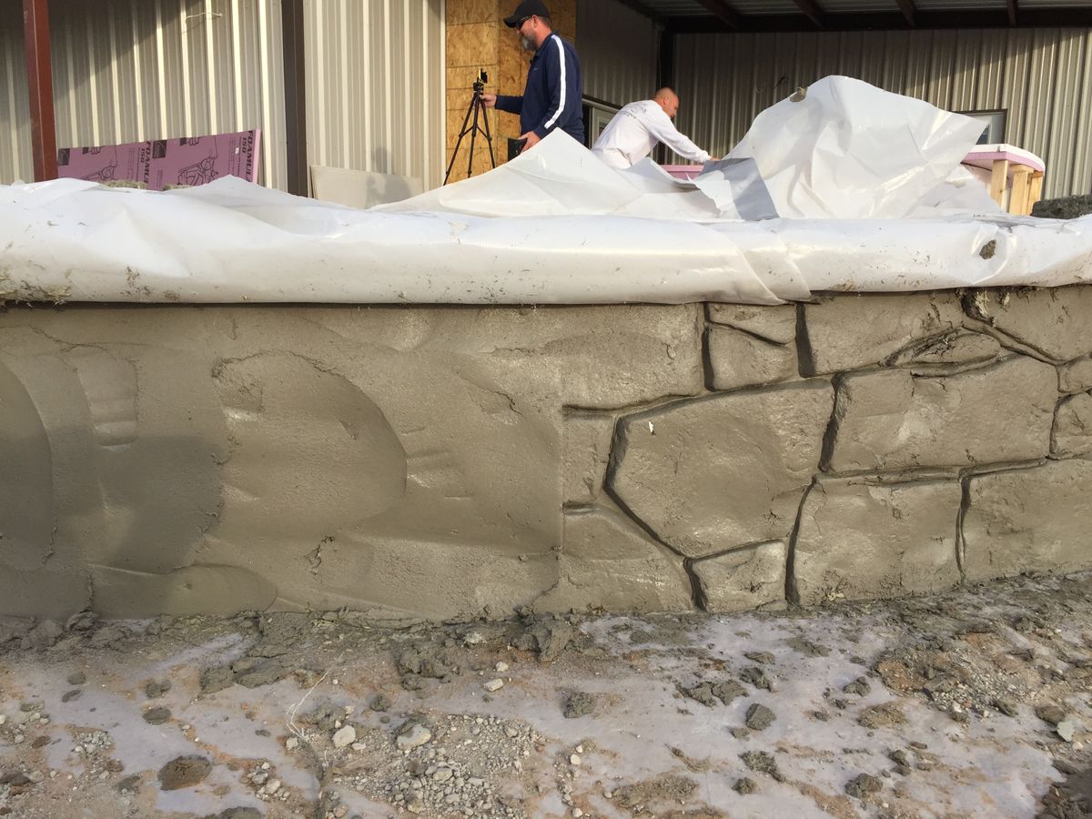 Concrete Resurfacing for Texas Curb N Borders in Houston, TX