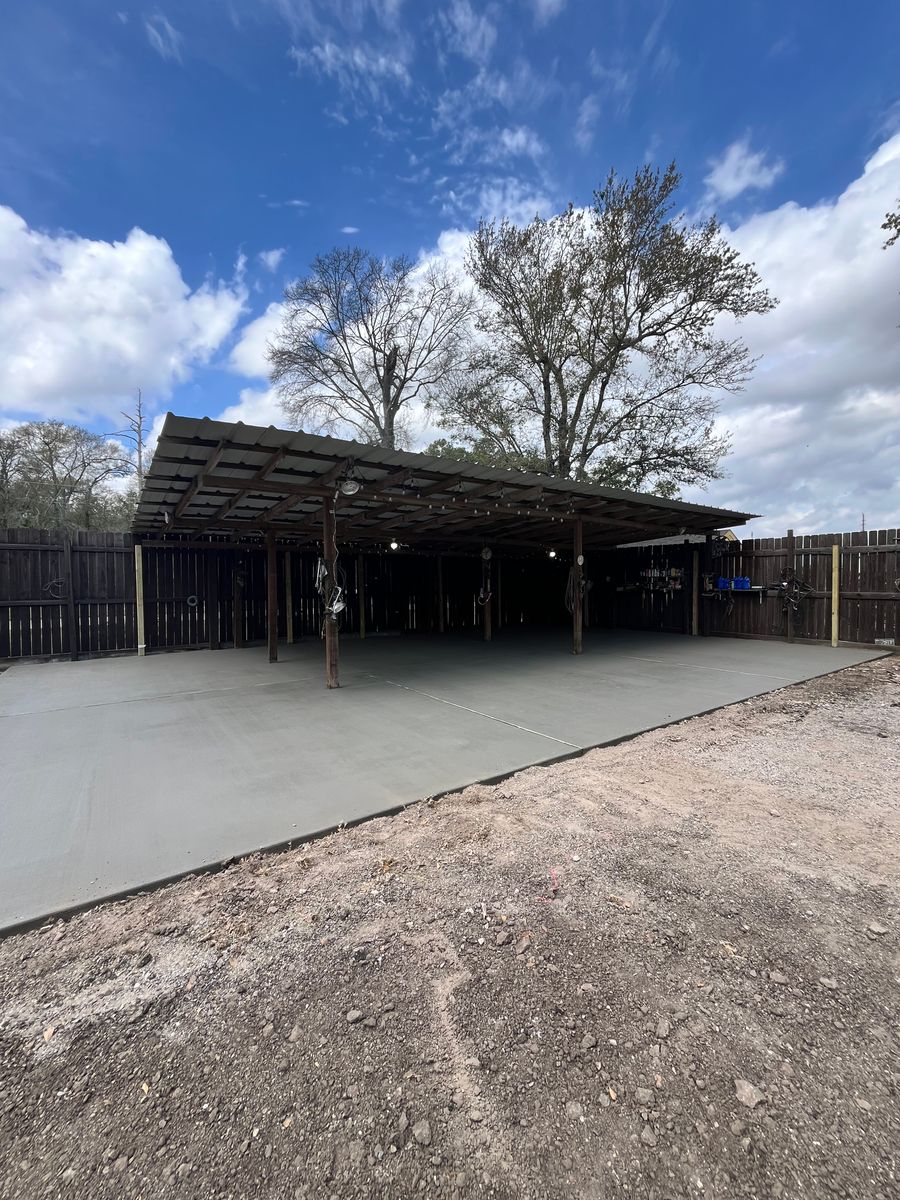 Flatwork for BigTex Concrete Construction in Houston, TX