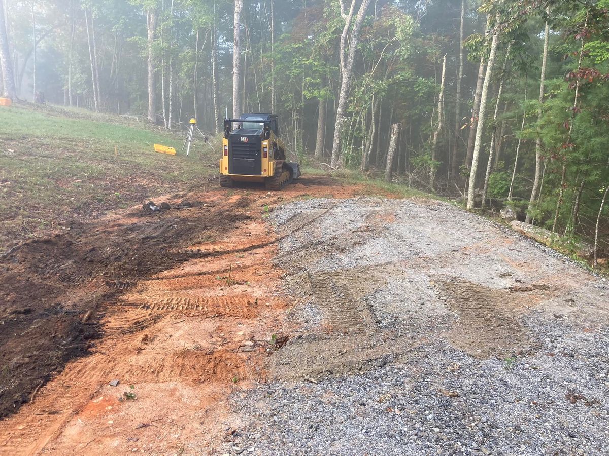 Grading and Excavation for The Gravel Guy in Blairsville, GA