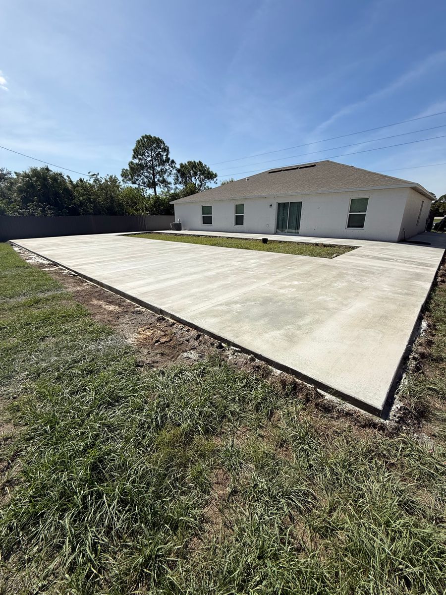 Patio Addition for Coastal Concrete Creation in Port St. Lucie, FL