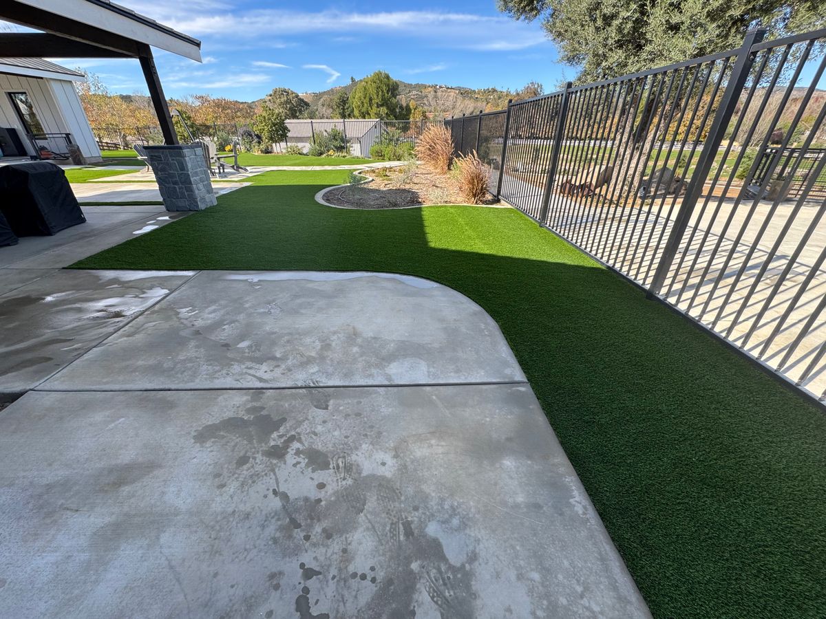 Artificial Turf Installation for Aidan Jade Landscaping in Riverside County, CA