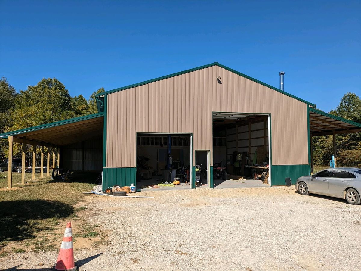 Pole Barn Construction for GT Builders in Henryville, IN