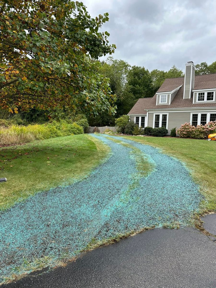 Hydroseeding for E. Gordon Construction in Dighton, MA
