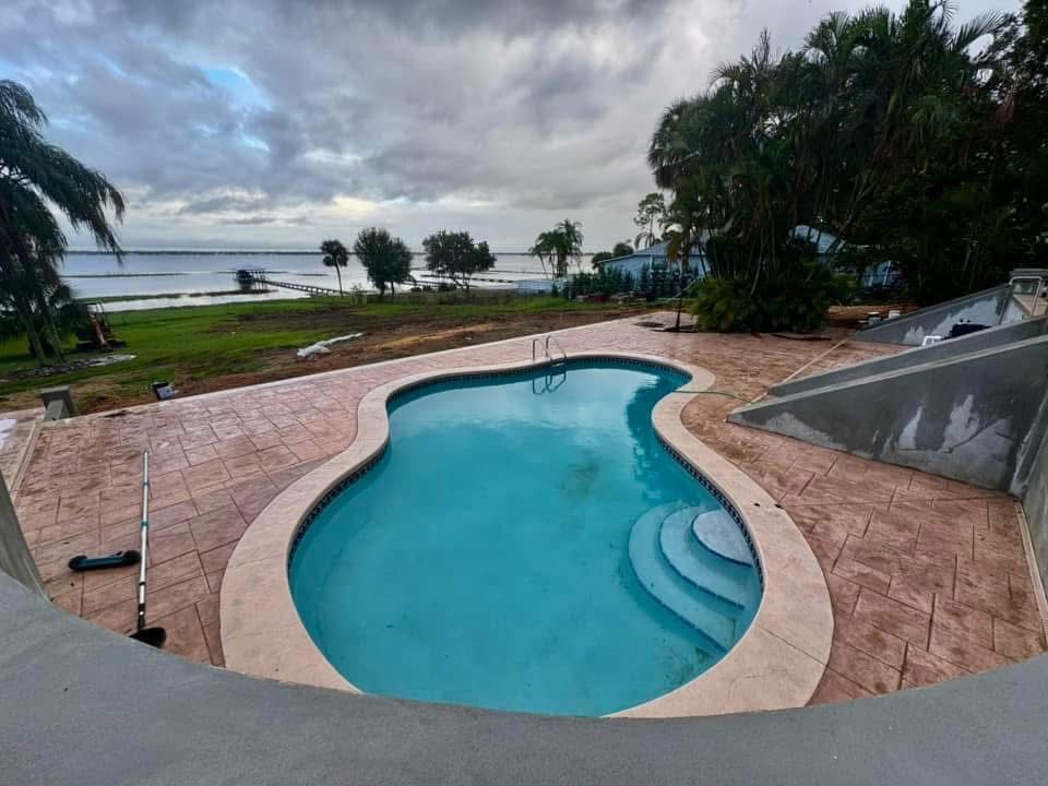 Stamped Concrete Installation for All Phases Decorative Concrete in Sebring, FL