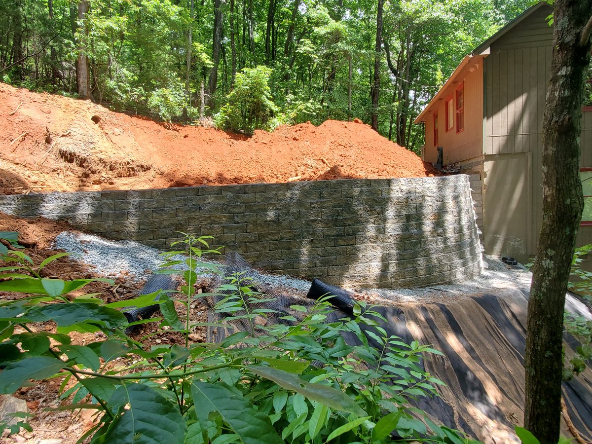 Patios & Retaining Walls for HC Construction & Grading in Clayton, GA