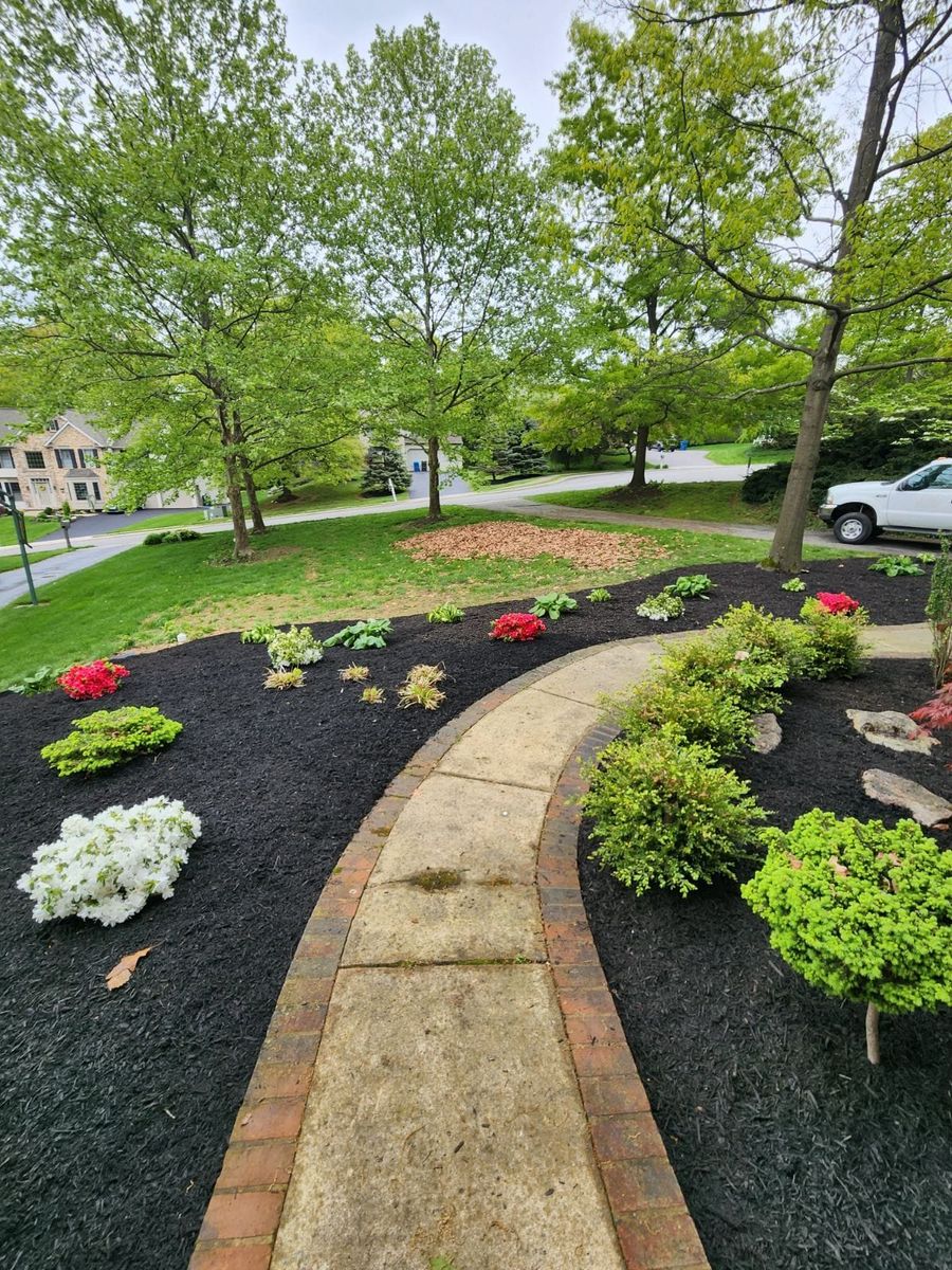 Mulch Installation for Wiley Landscape Design in York, PA