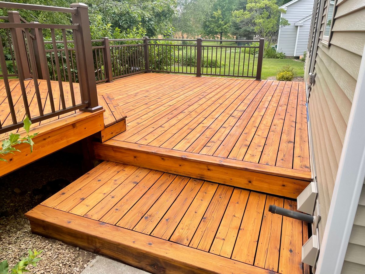 Deck Staining for TC Paints in Farmington, MN