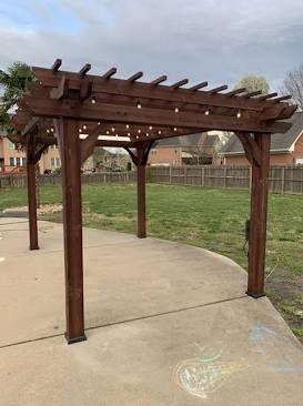 Pergola and Pavilion Installs for E&T Outdoor Pros in LaGrange, GA
