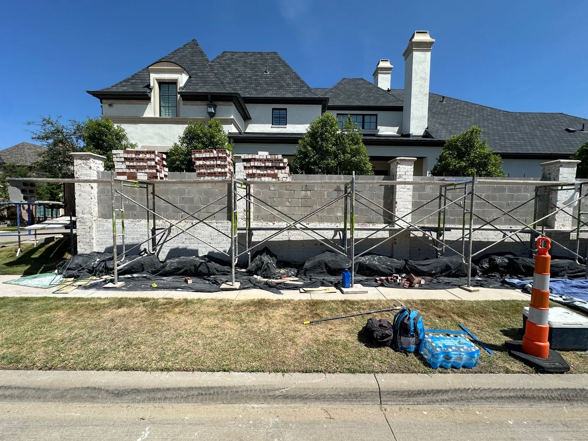 Privacy Walls for Bronco Masonry Inc. in Dallas, TX