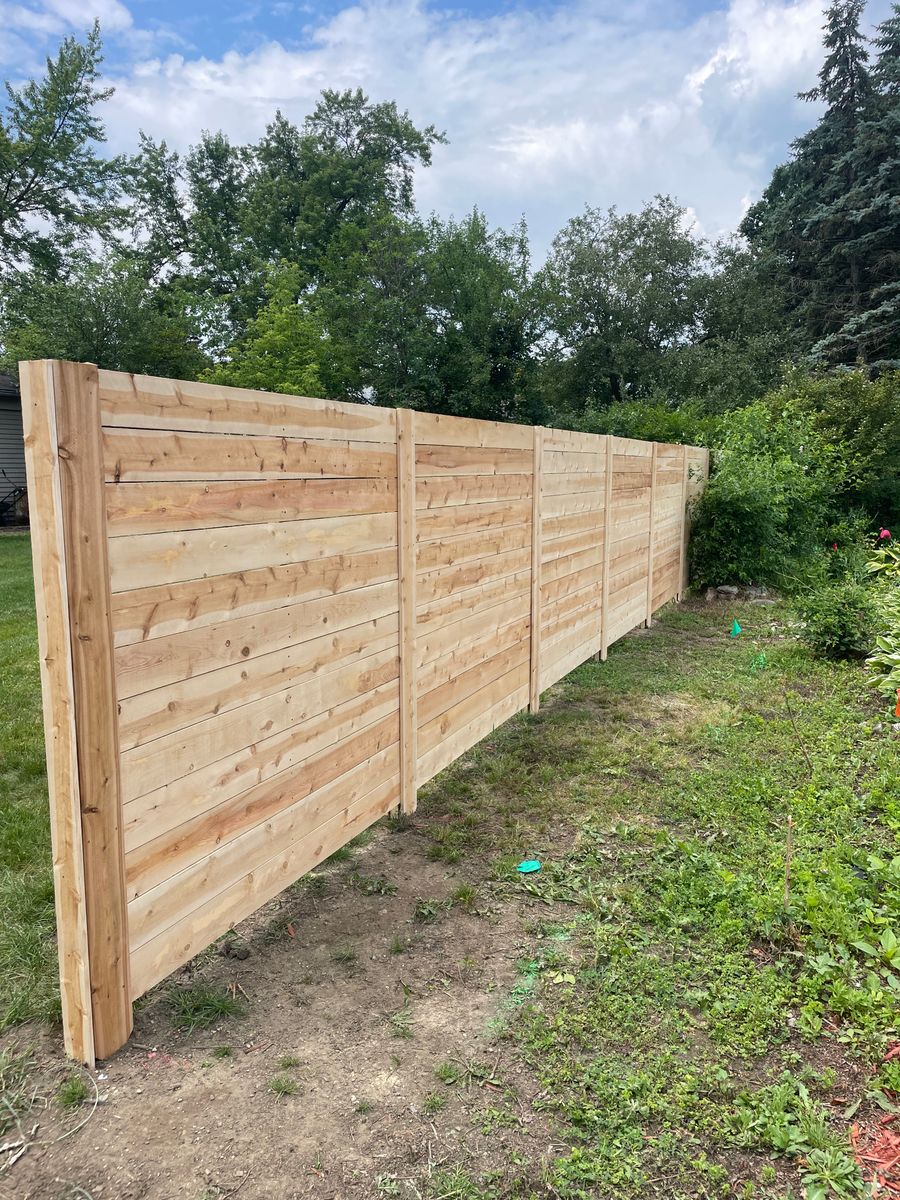 Fence Installation for TMF Services in Lapeer County, MI