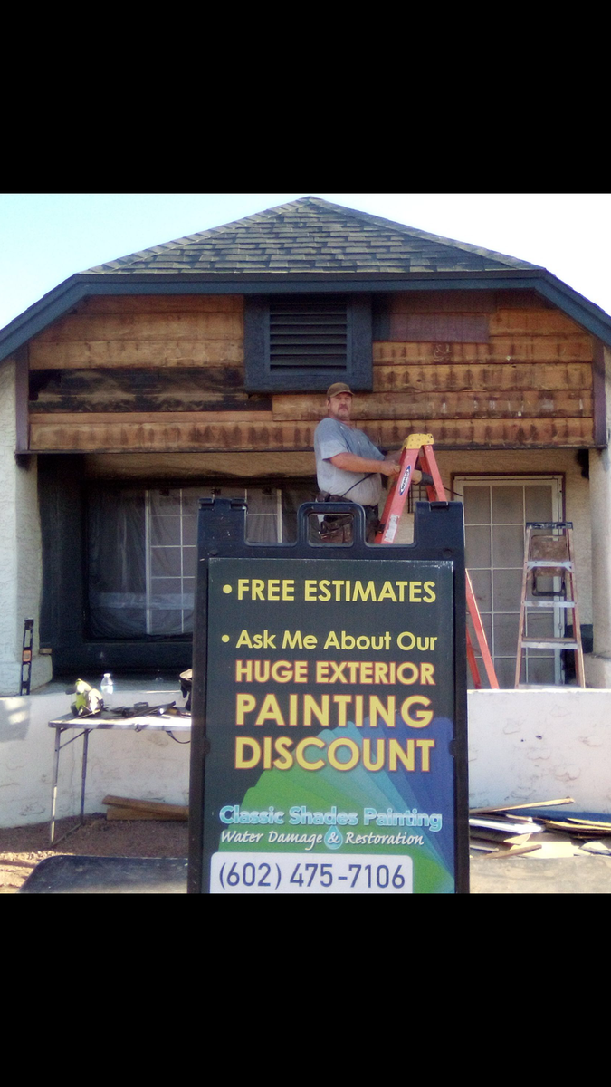 Exterior Painting for Classic Shades Painting Water Damage & Restoration LLC in Mesa, AZ