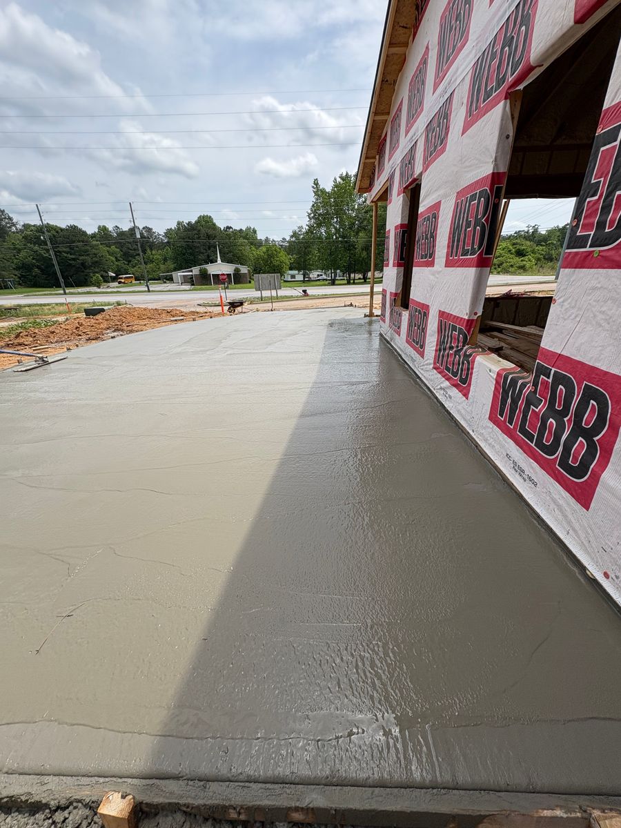 Concrete for Allred Construction in Heflin, AL