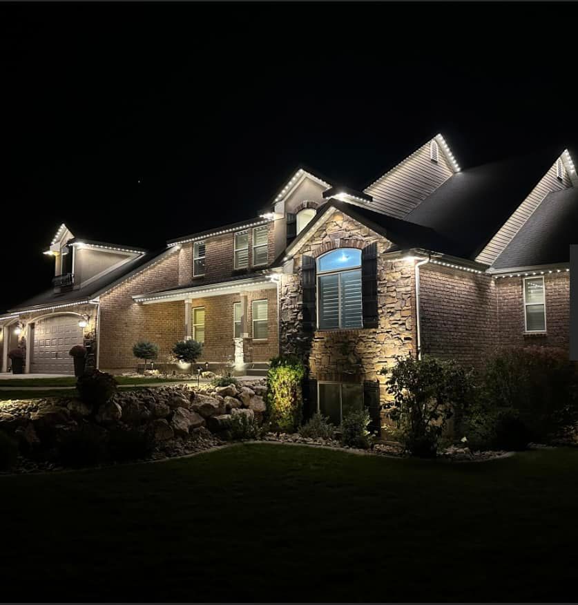 Custom Lighting Installation for A&C Roofing Specialist in Fayetteville, Georgia