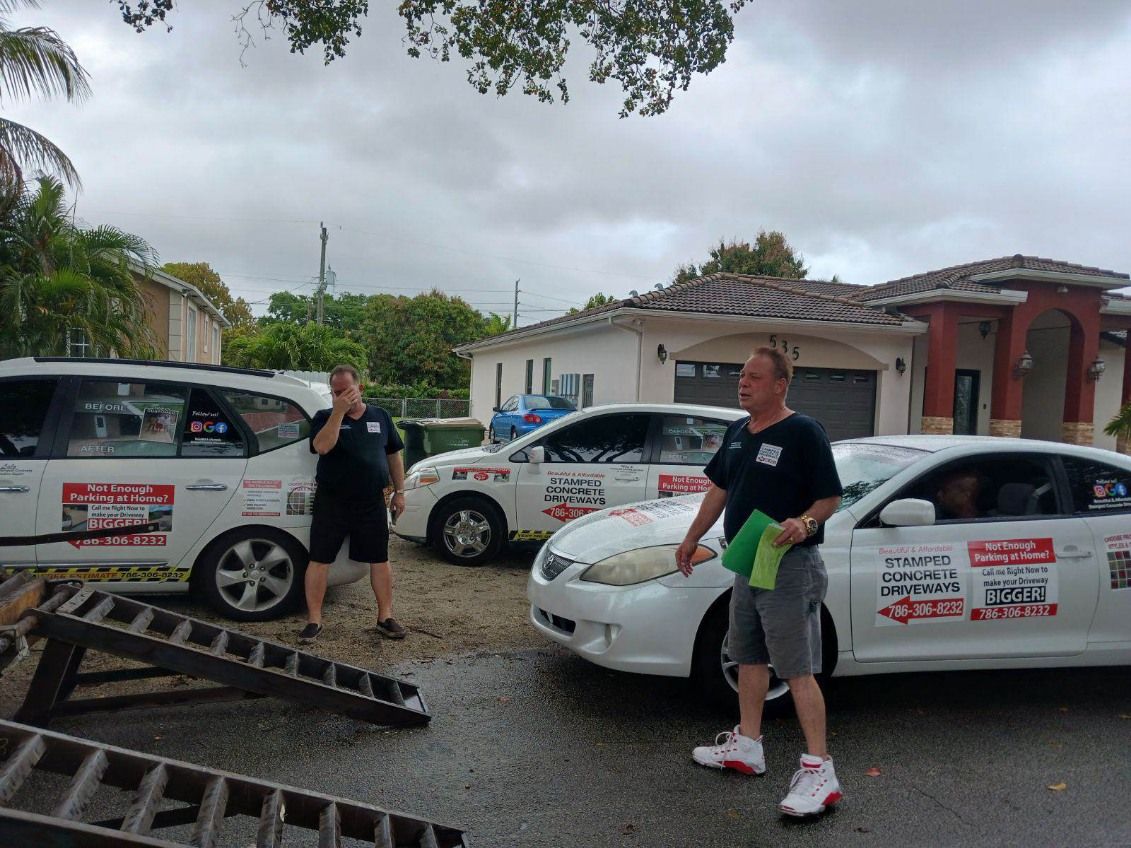 Concrete Driveway  for Beautiful and Affordable Stamped Concrete by Castilla Concrete Finish Design Corp in Sunrise, FL