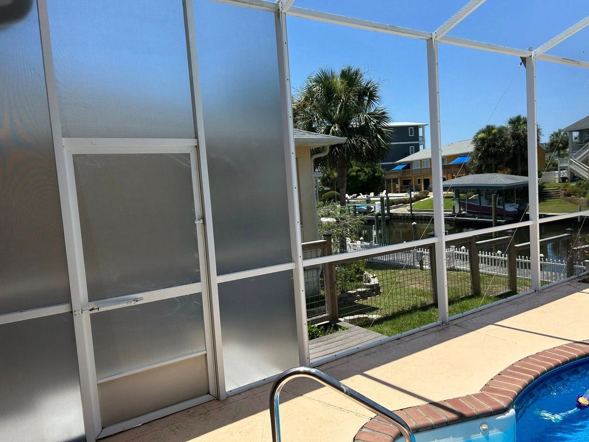 Screen Room Repairs for Precision Exterior Enterprises in Pensacola, FL