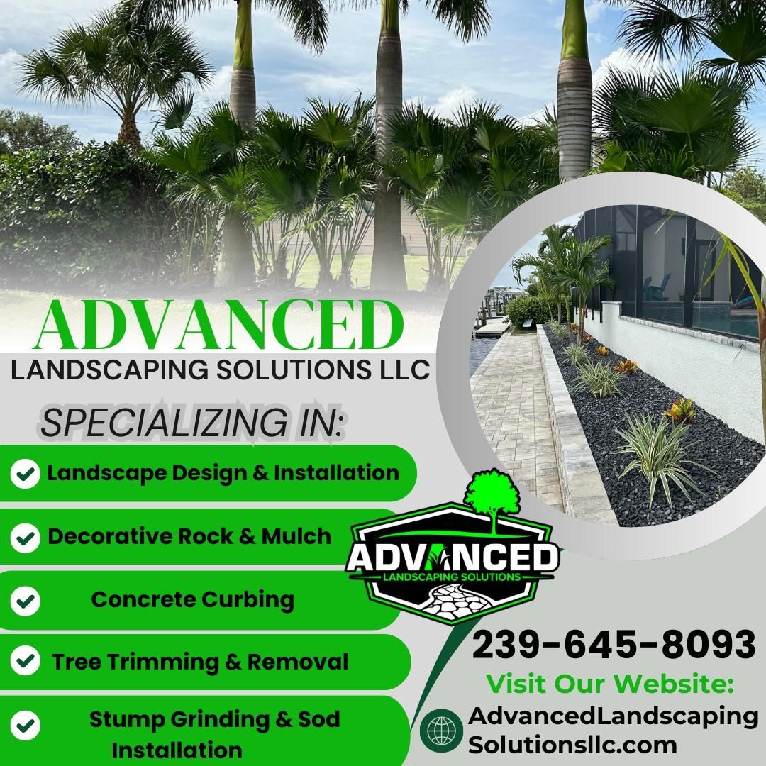 Landscape Design and Installation for Advanced Landscaping Solutions LLC in Fort Myers, FL