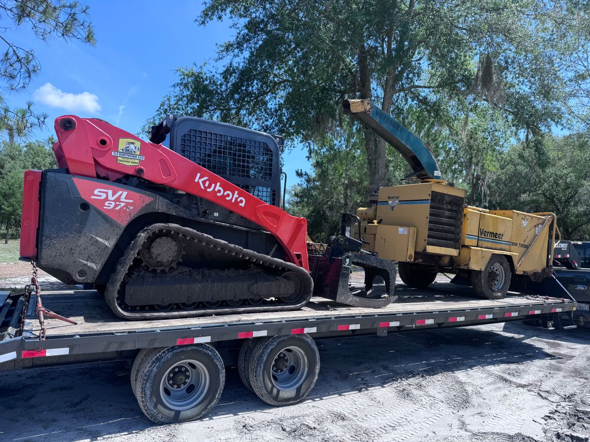 Skid Steer Work for CJ Dirtwork in Crescent City, FL