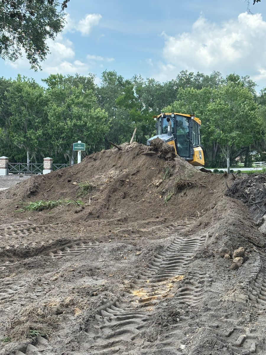 Site Preparation for Parker Land Services in Lakeland, FL